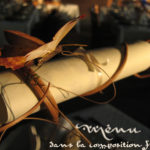 composition florale menu